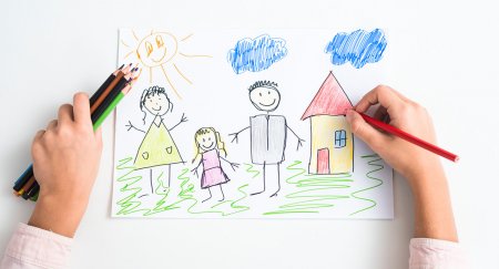 Анализируем детский рисунок семьи - « Как воспитывать ребенка»